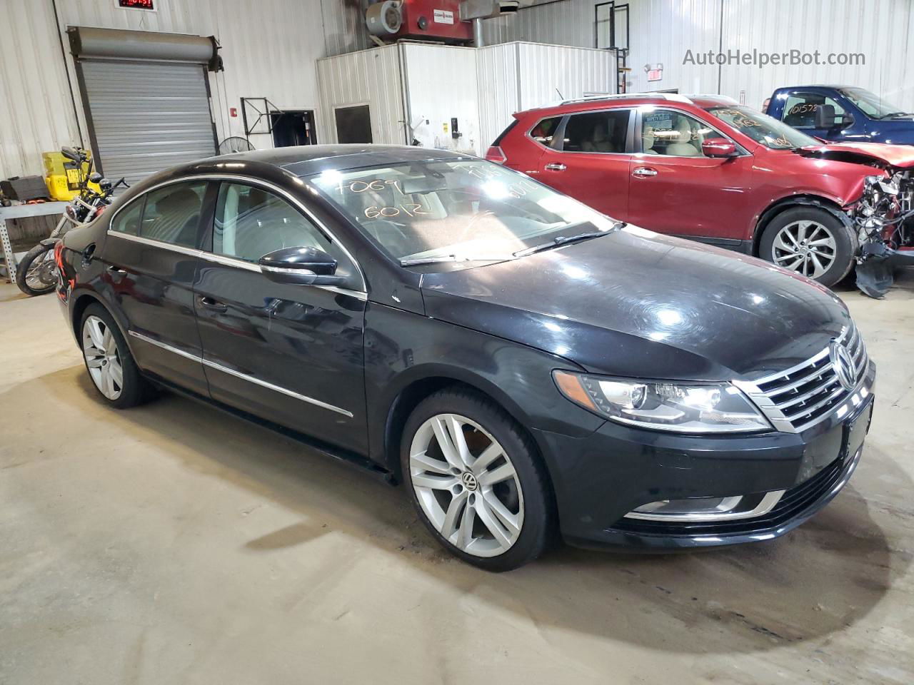 2014 Volkswagen Cc Luxury Black vin: WVWRP7AN3EE506454