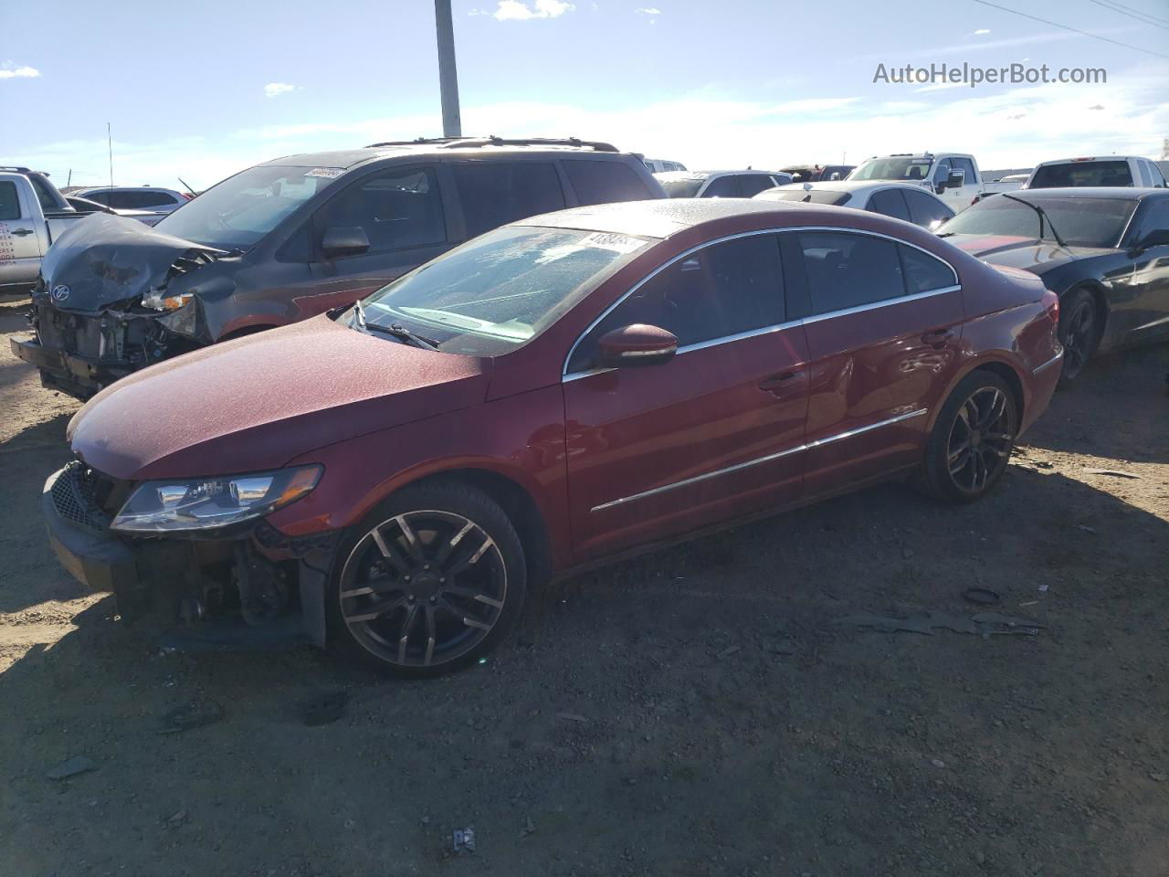 2014 Volkswagen Cc Luxury Red vin: WVWRP7AN4EE516149