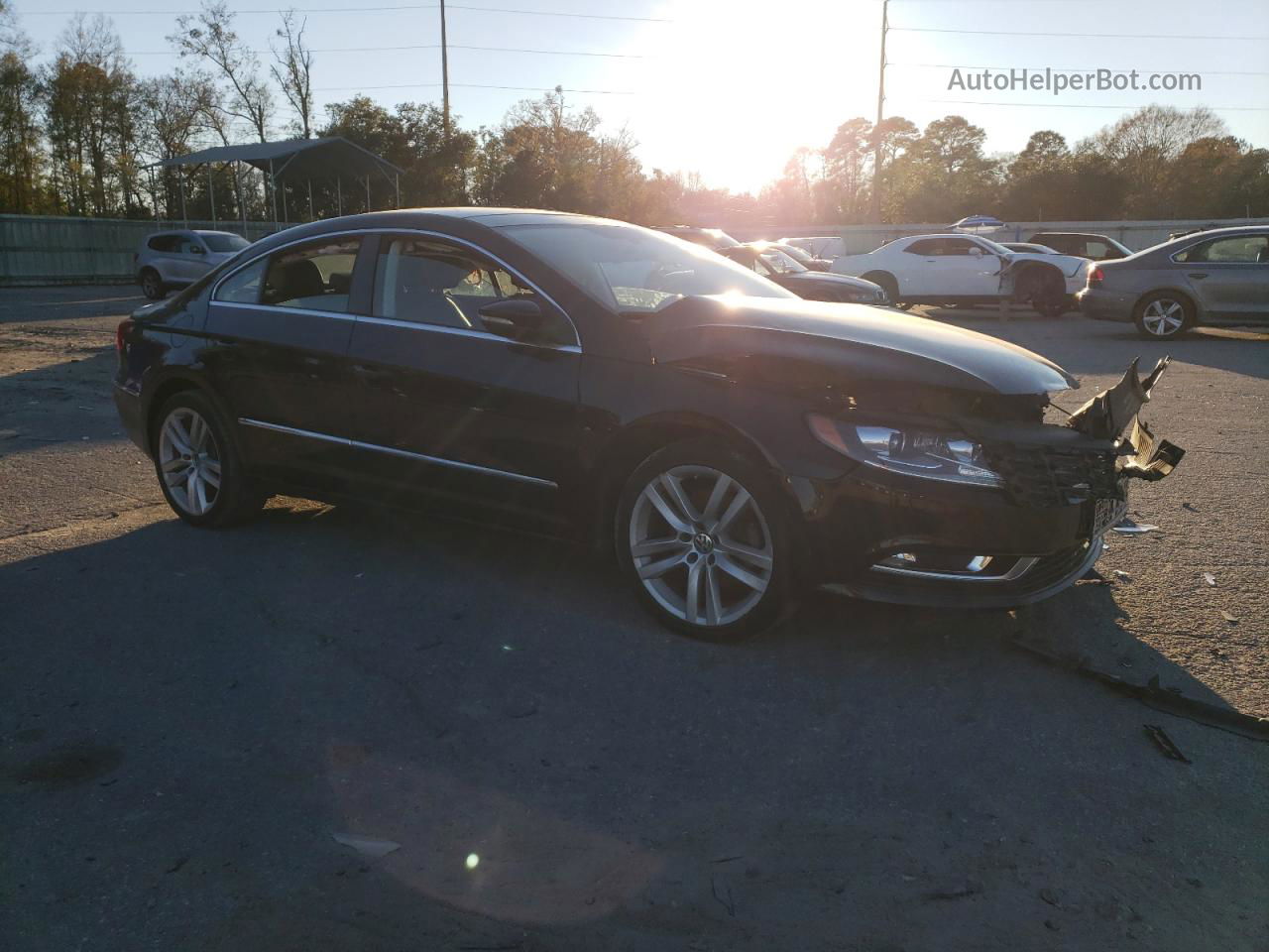 2014 Volkswagen Cc Luxury Черный vin: WVWRP7AN4EE537082