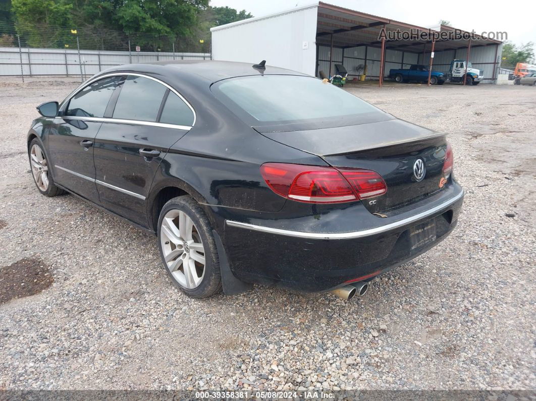 2013 Volkswagen Cc 2.0t Lux Black vin: WVWRP7AN5DE516563