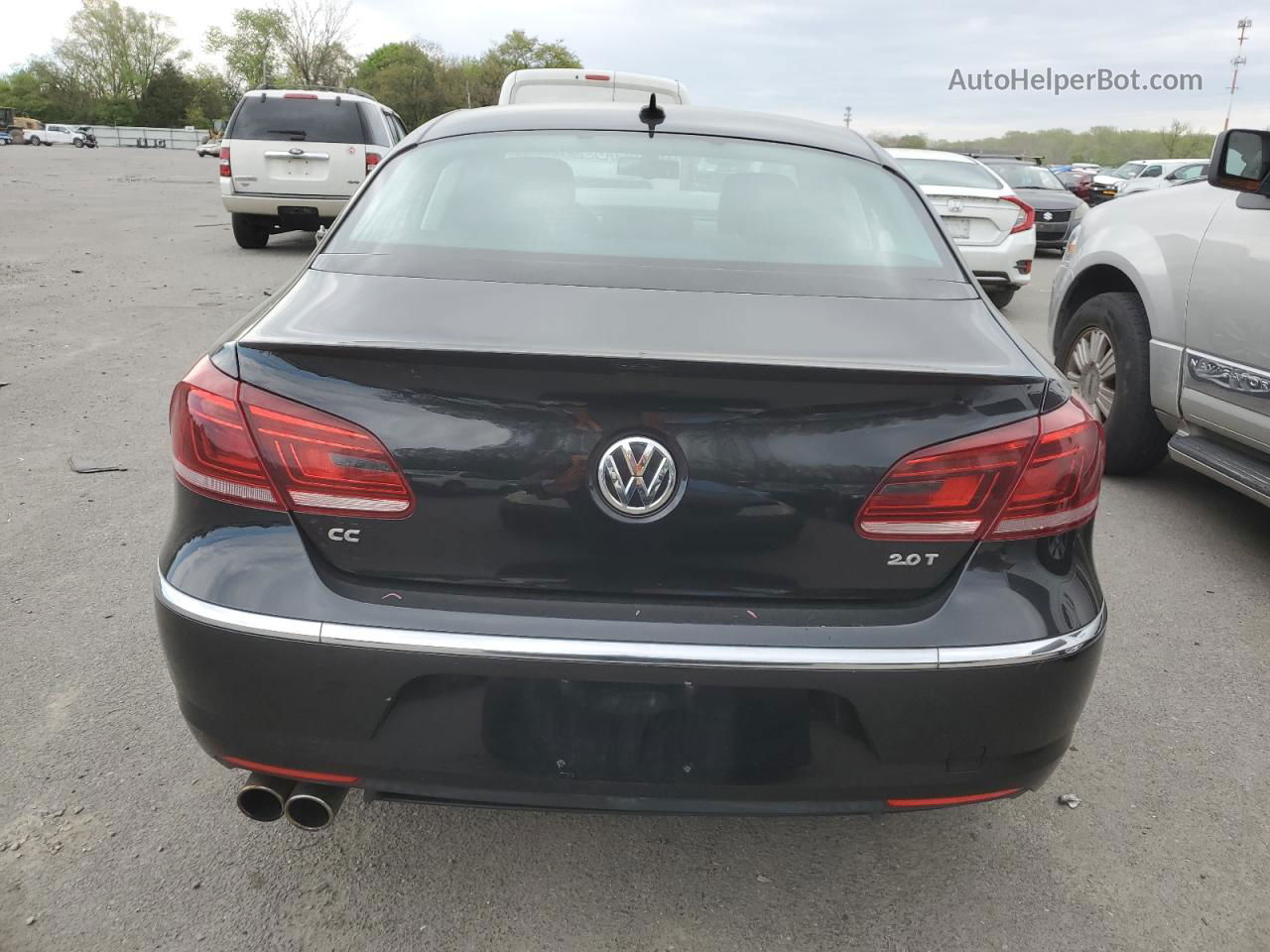 2014 Volkswagen Cc Luxury Black vin: WVWRP7AN5EE509694