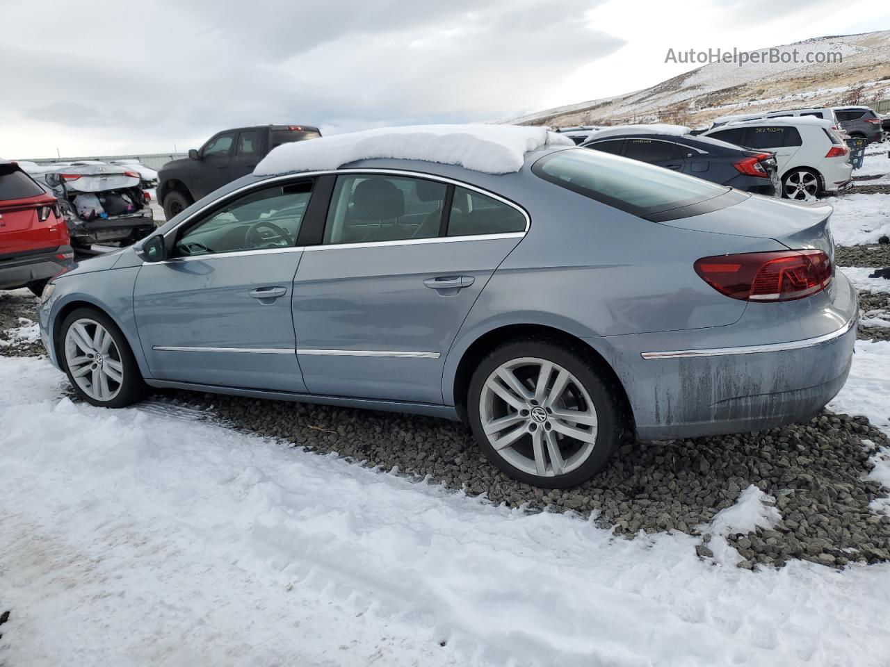 2013 Volkswagen Cc Luxury Blue vin: WVWRP7AN7DE525457