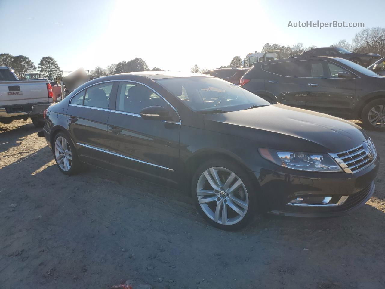 2014 Volkswagen Cc Luxury Black vin: WVWRP7AN7EE537013