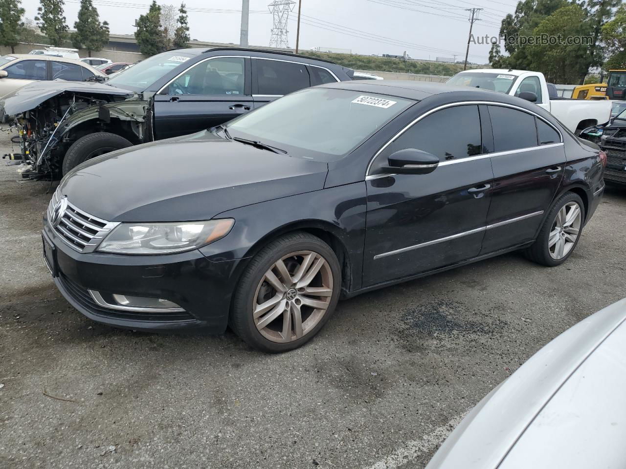 2013 Volkswagen Cc Luxury Black vin: WVWRP7AN9DE544527