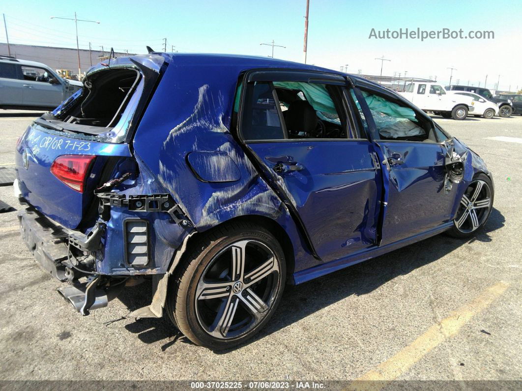 2016 Volkswagen Golf R   Blue vin: WVWUF7AU3GW218175