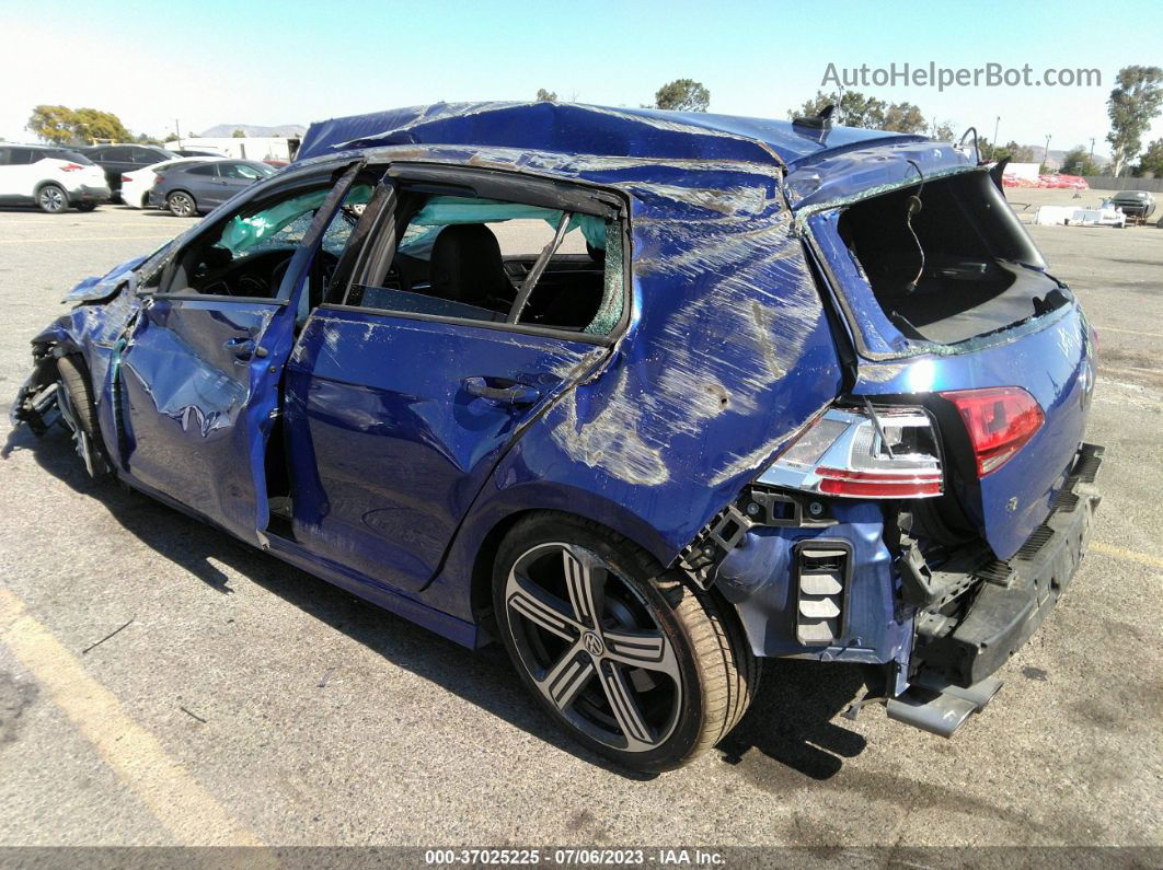 2016 Volkswagen Golf R   Blue vin: WVWUF7AU3GW218175