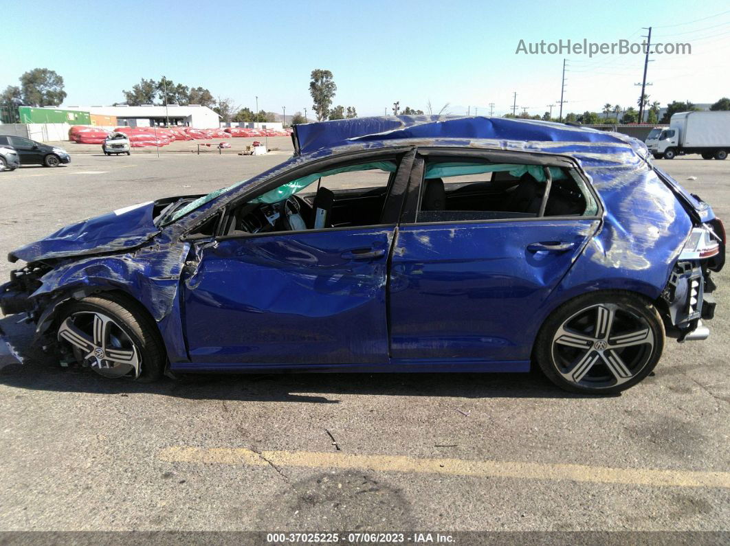 2016 Volkswagen Golf R   Blue vin: WVWUF7AU3GW218175