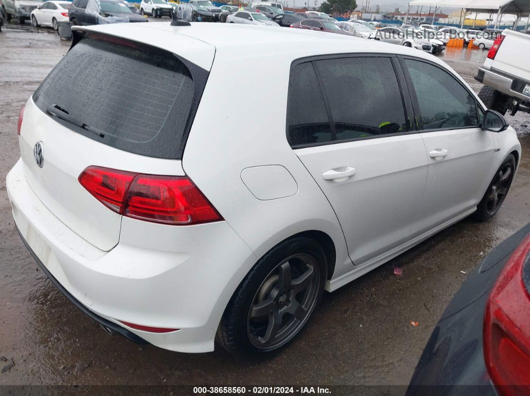 2016 Volkswagen Golf R 4-door White vin: WVWUF7AU7GW117852