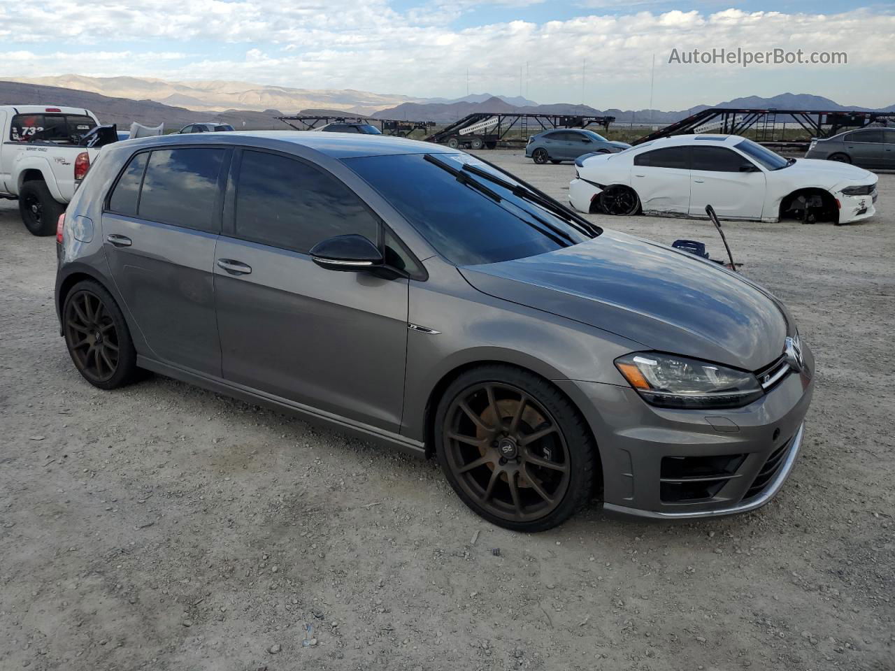 2016 Volkswagen Golf R  Gray vin: WVWUF7AU8GW196741