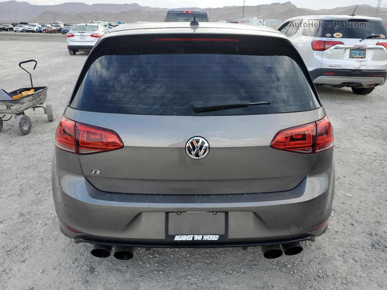 2016 Volkswagen Golf R  Gray vin: WVWUF7AU8GW196741