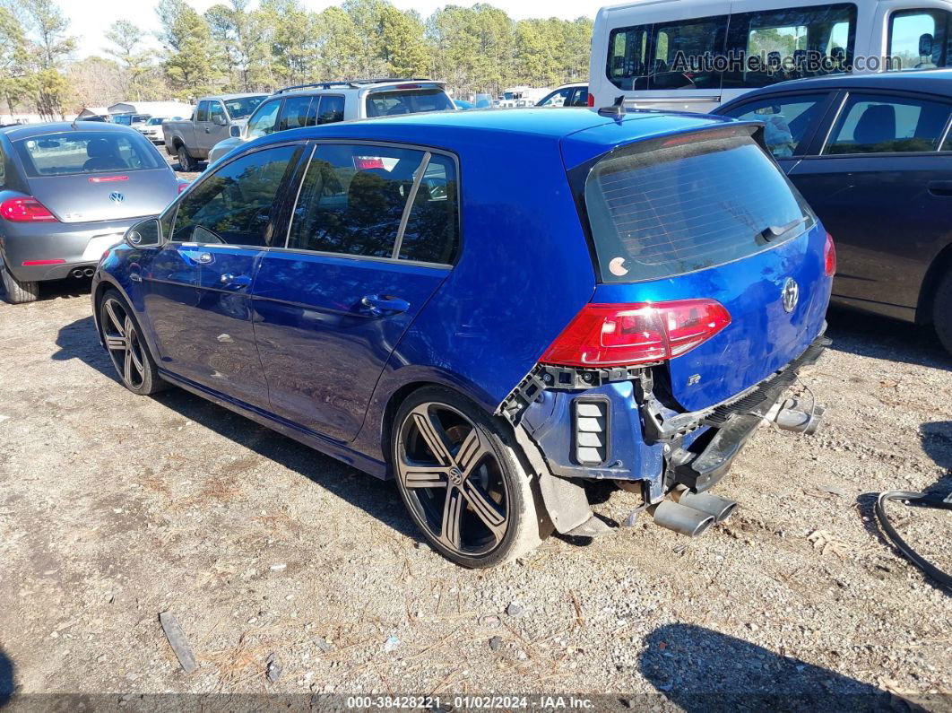 2016 Volkswagen Golf R 4-door Синий vin: WVWUF7AUXGW108983