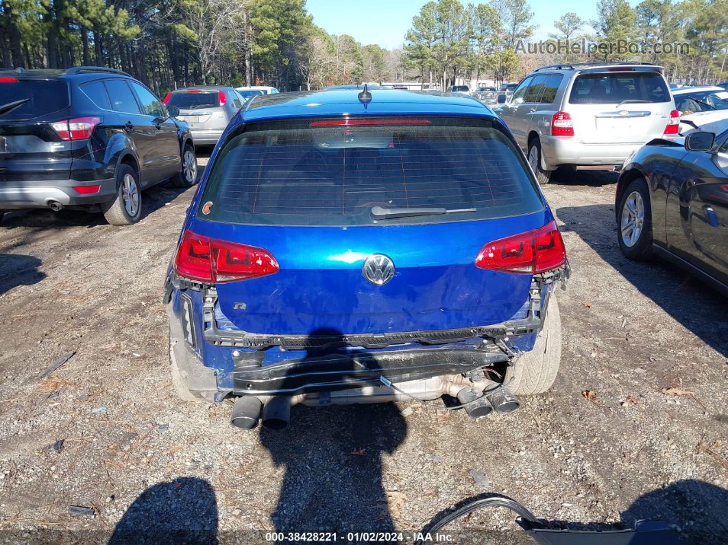 2016 Volkswagen Golf R 4-door Blue vin: WVWUF7AUXGW108983