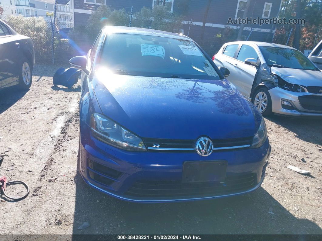 2016 Volkswagen Golf R 4-door Blue vin: WVWUF7AUXGW108983