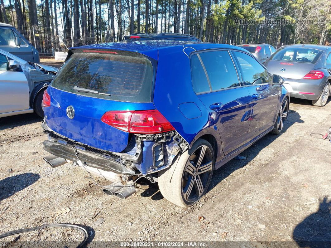 2016 Volkswagen Golf R 4-door Синий vin: WVWUF7AUXGW108983