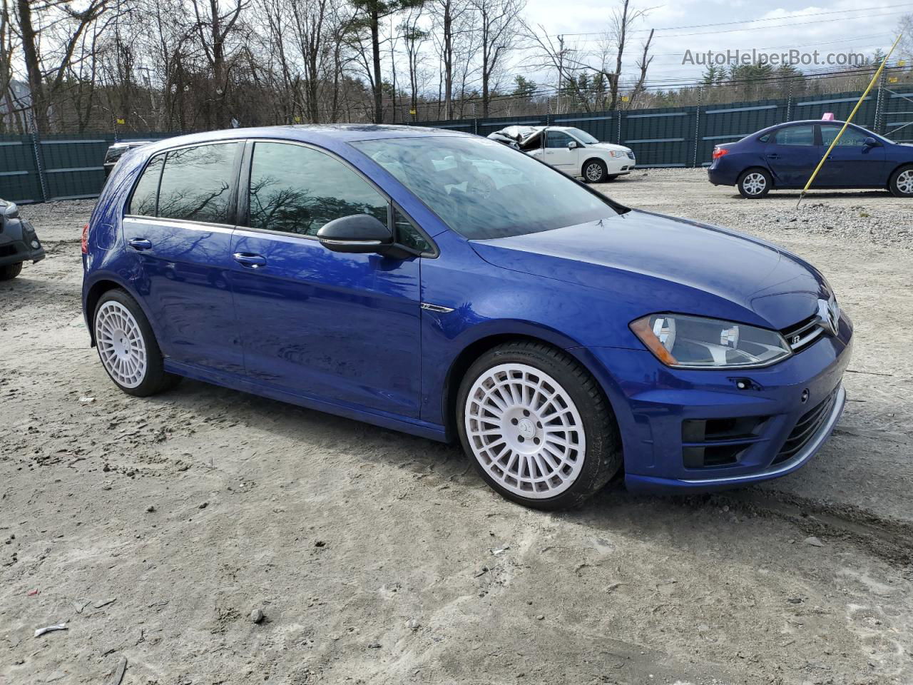 2016 Volkswagen Golf R  Blue vin: WVWUF7AUXGW195963