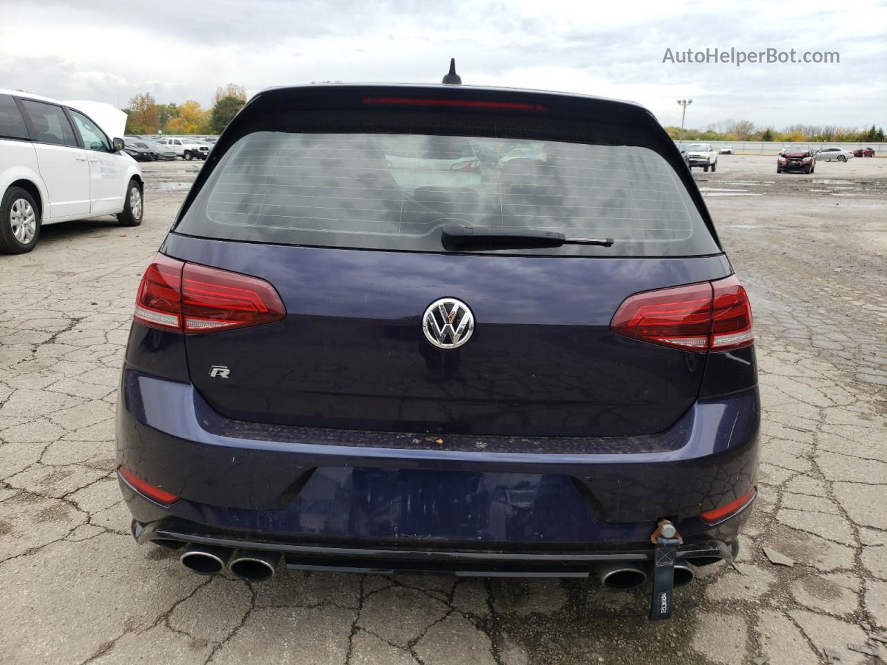 2019 Volkswagen Golf R  Blue vin: WVWVA7AU0KW203175