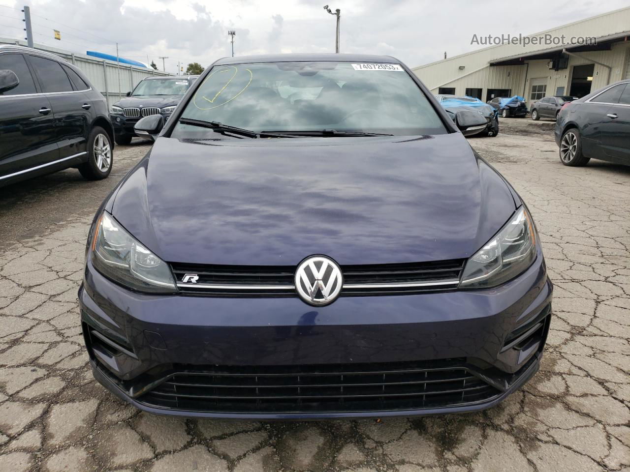 2019 Volkswagen Golf R  Blue vin: WVWVA7AU0KW203175