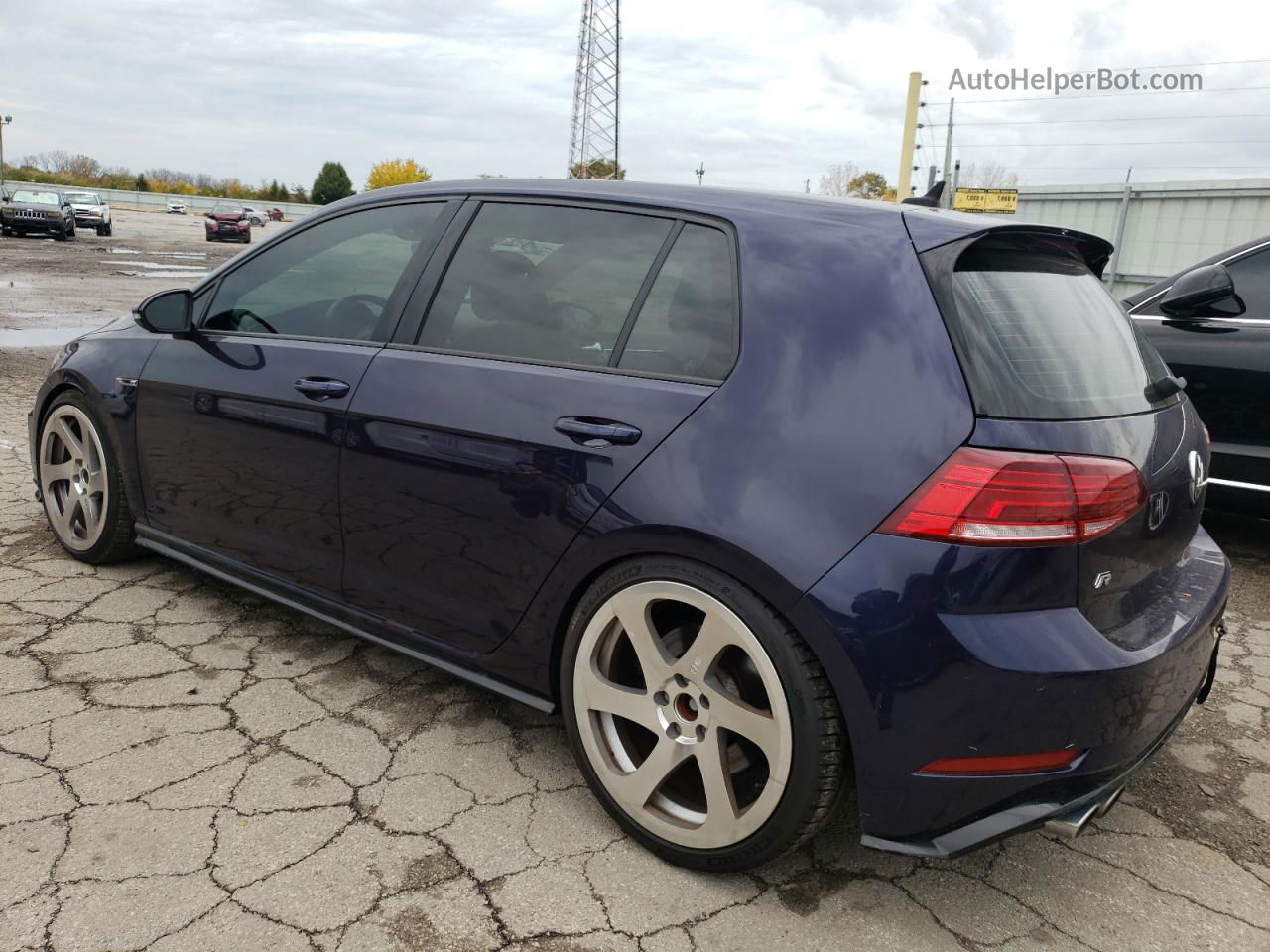 2019 Volkswagen Golf R  Blue vin: WVWVA7AU0KW203175