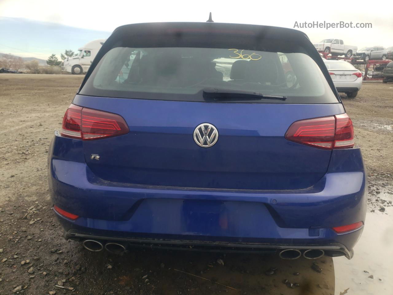 2019 Volkswagen Golf R  Blue vin: WVWVA7AU2KW216803