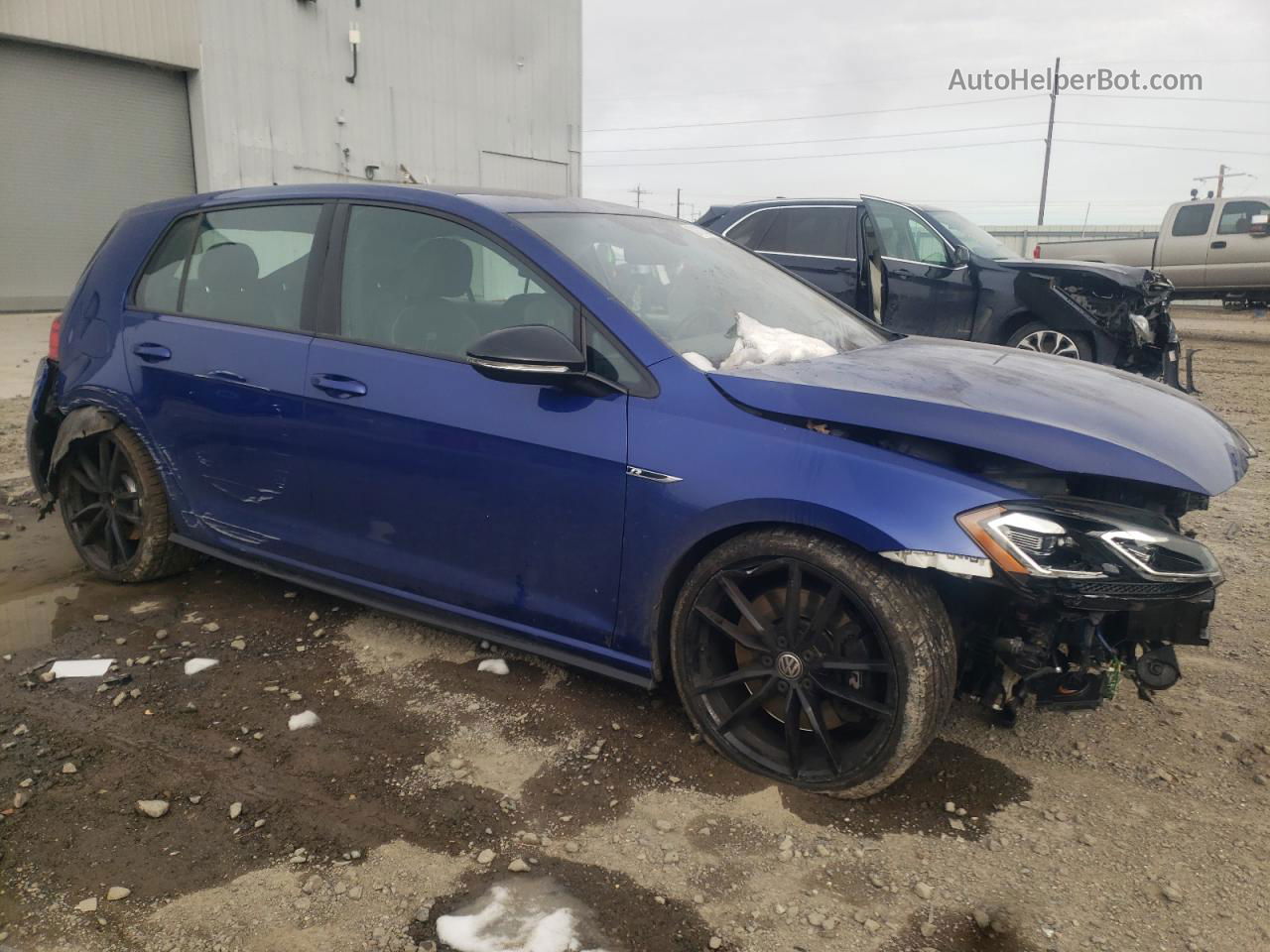 2019 Volkswagen Golf R  Blue vin: WVWVA7AU2KW216803