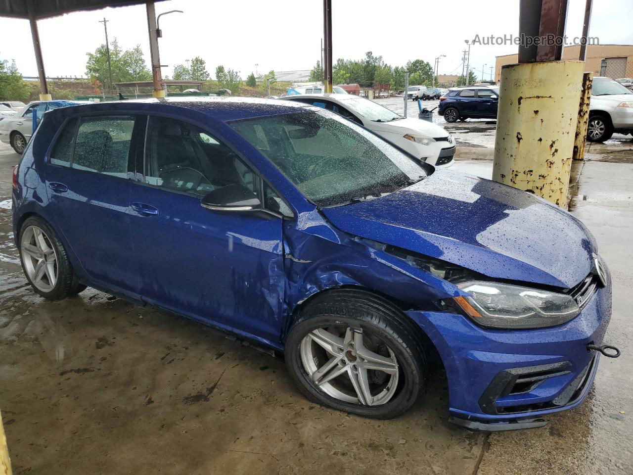 2019 Volkswagen Golf R  Blue vin: WVWVA7AU3KW126267