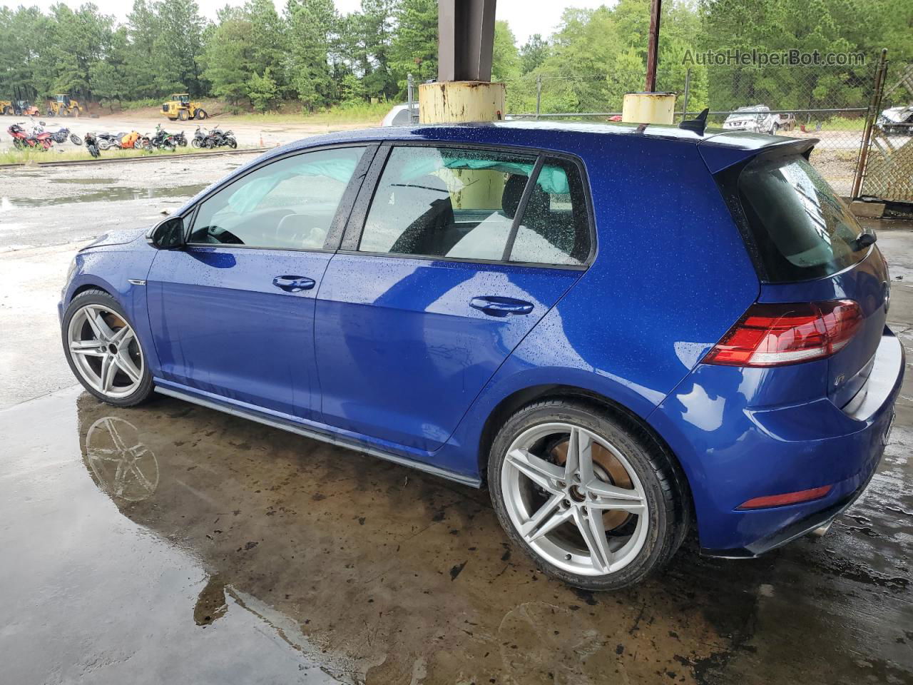 2019 Volkswagen Golf R  Blue vin: WVWVA7AU3KW126267