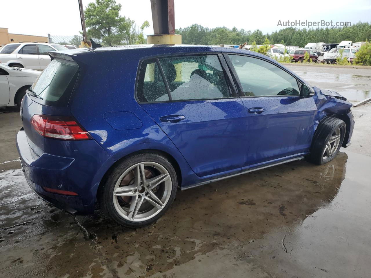 2019 Volkswagen Golf R  Blue vin: WVWVA7AU3KW126267