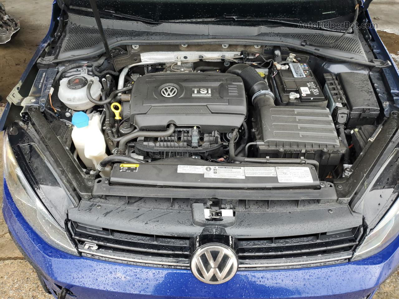 2019 Volkswagen Golf R  Blue vin: WVWVA7AU3KW126267