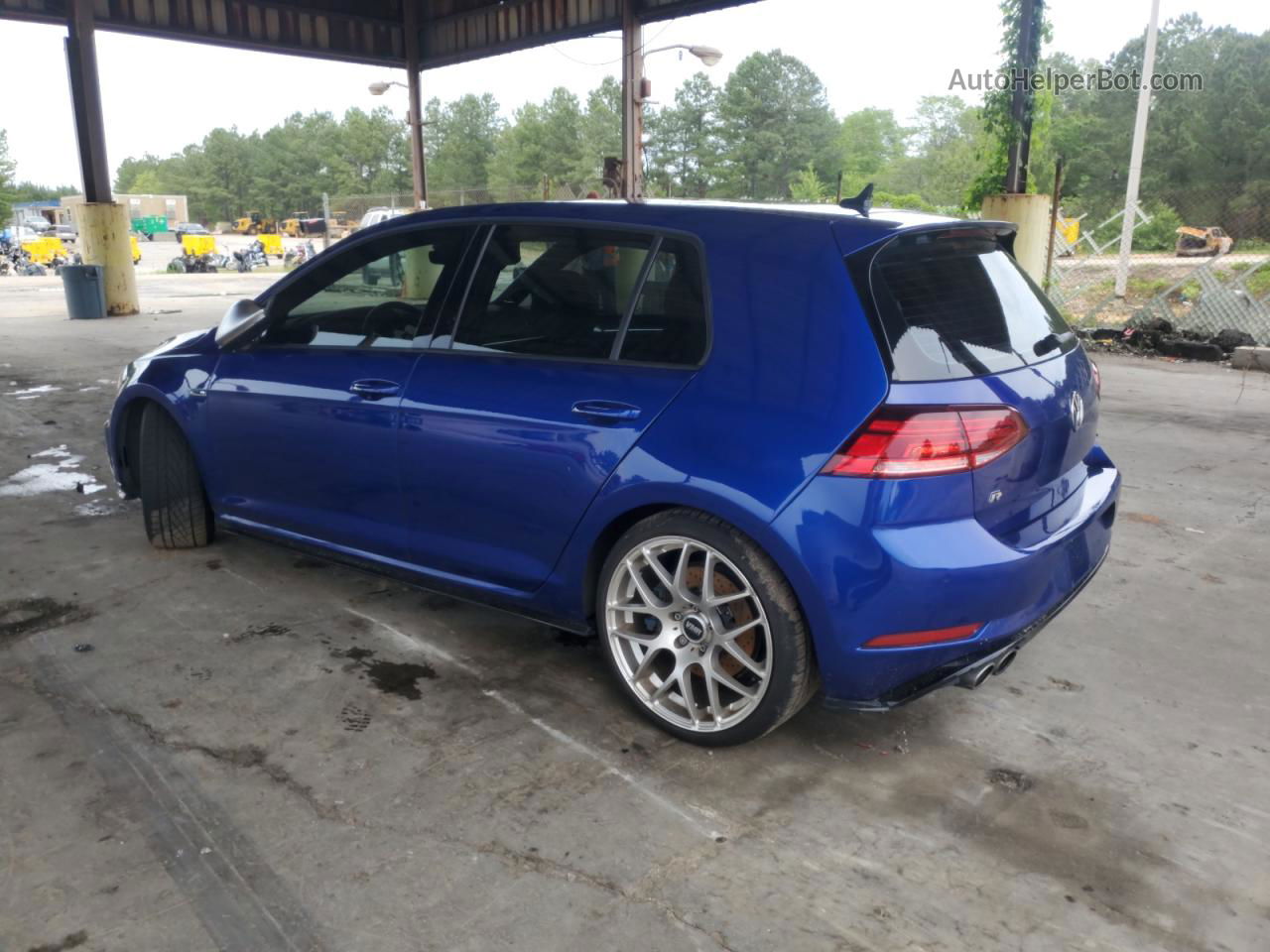 2019 Volkswagen Golf R  Blue vin: WVWVA7AU3KW209990