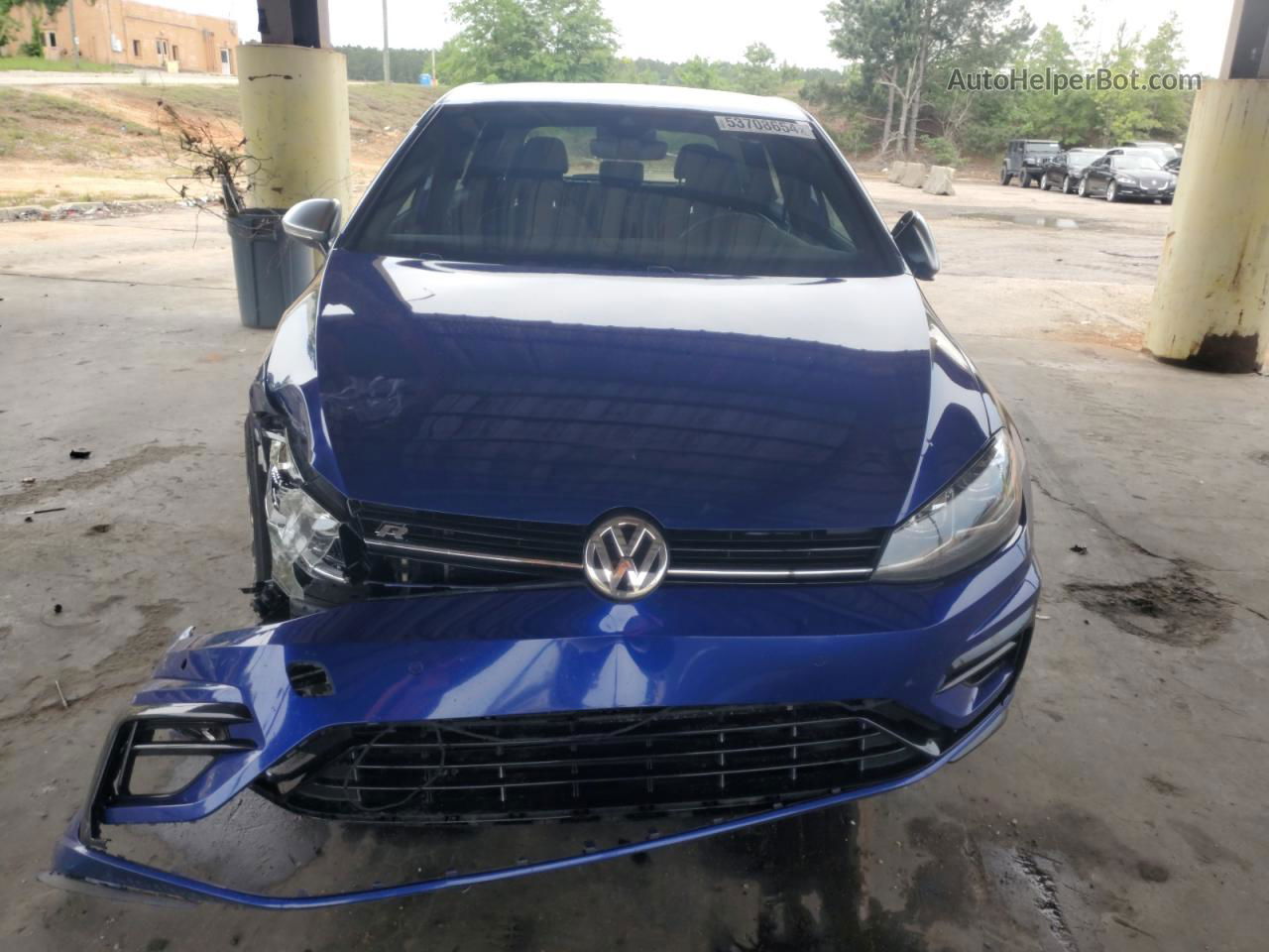 2019 Volkswagen Golf R  Blue vin: WVWVA7AU3KW209990