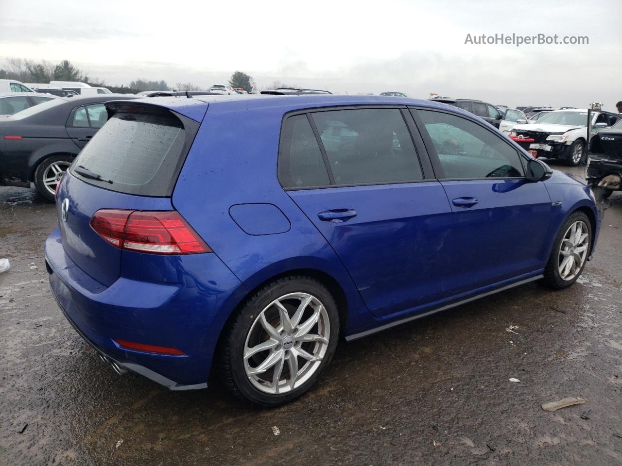 2019 Volkswagen Golf R  Blue vin: WVWVA7AU5KW199124