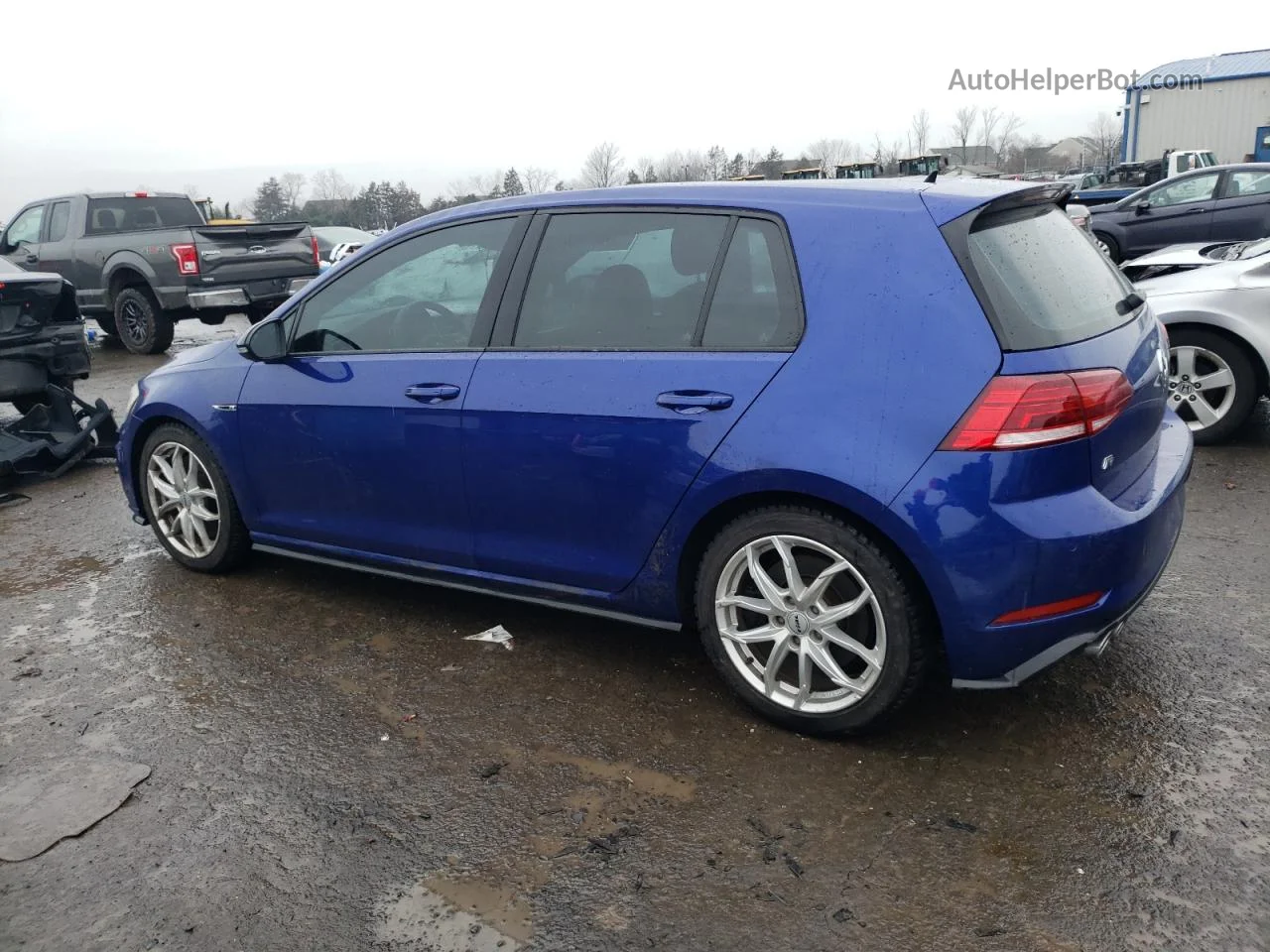 2019 Volkswagen Golf R  Blue vin: WVWVA7AU5KW199124