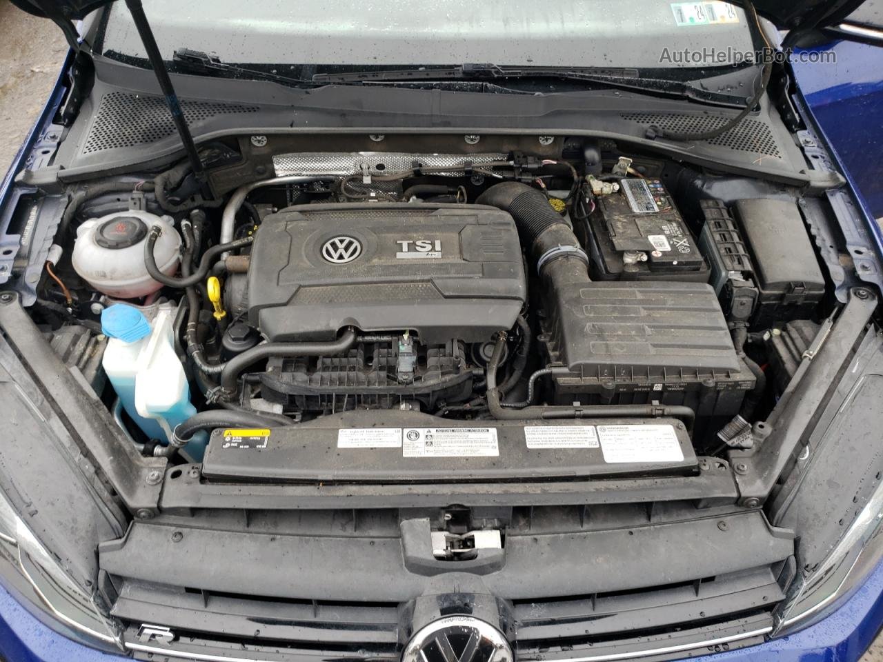 2019 Volkswagen Golf R  Blue vin: WVWVA7AU5KW199124