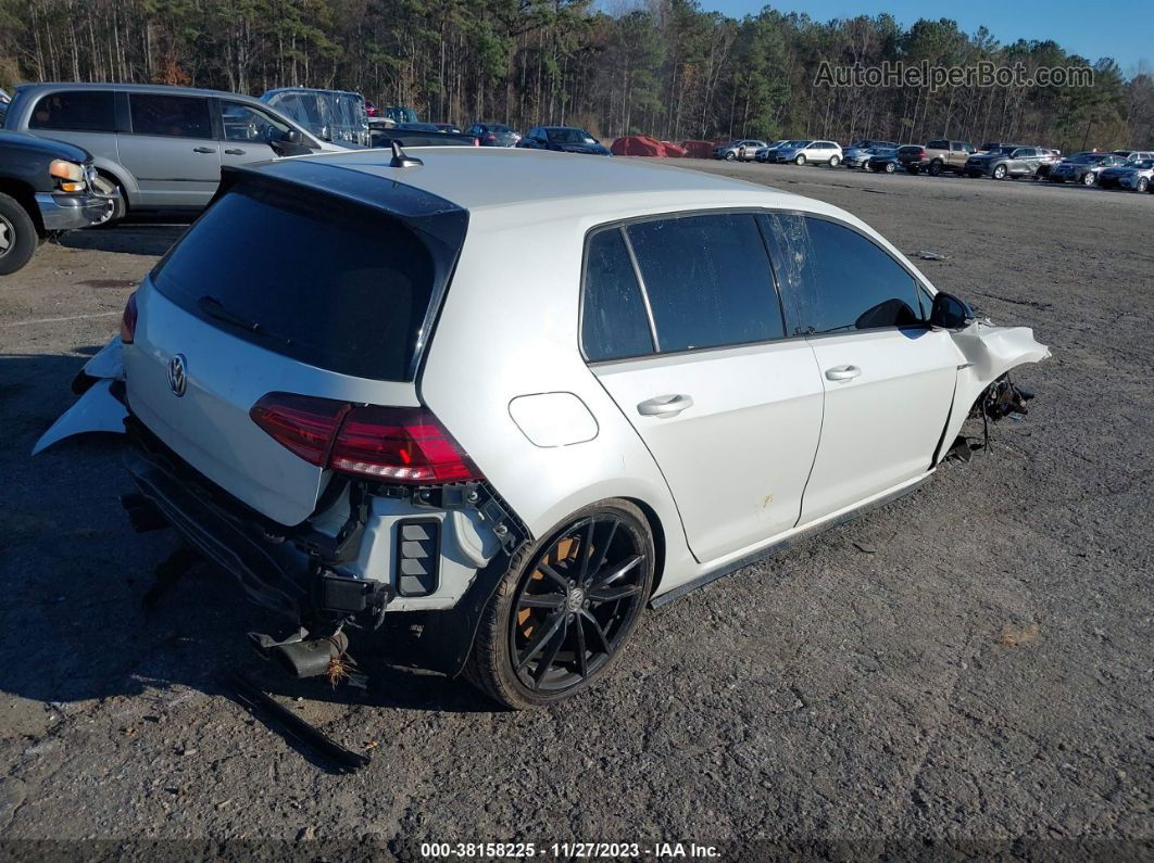 2019 Volkswagen Golf R 2.0t W/dcc & Navigation White vin: WVWVA7AU6KW210499