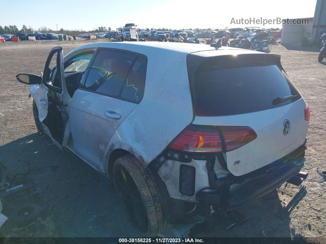 2019 Volkswagen Golf R 2.0t W/dcc & Navigation White vin: WVWVA7AU6KW210499