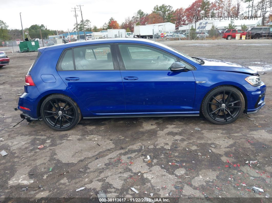 2019 Volkswagen Golf R 2.0t W/dcc & Navigation Blue vin: WVWVA7AU8KW216854