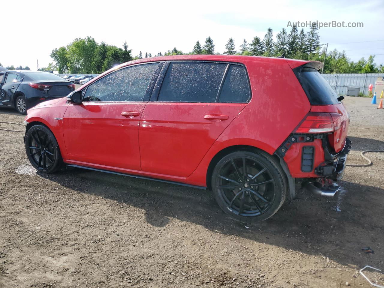 2019 Volkswagen Golf R  Красный vin: WVWVA7AUXKW135466