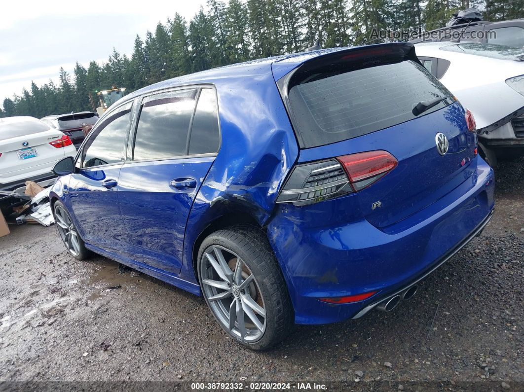 2017 Volkswagen Golf R 4-door W/dcc   Navigation Blue vin: WVWVF7AU1HW018157