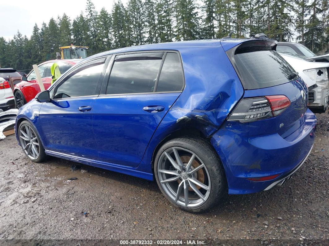 2017 Volkswagen Golf R 4-door W/dcc   Navigation Blue vin: WVWVF7AU1HW018157