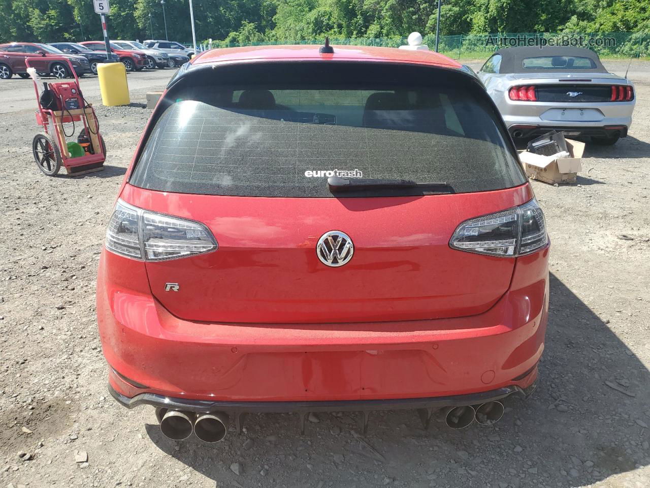 2017 Volkswagen Golf R  Red vin: WVWVF7AU2HW081381