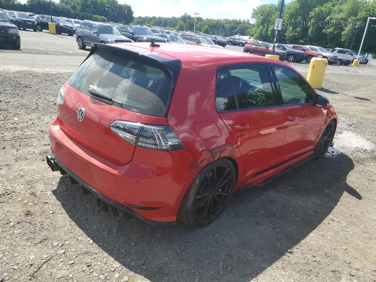 2017 Volkswagen Golf R  Red vin: WVWVF7AU2HW081381