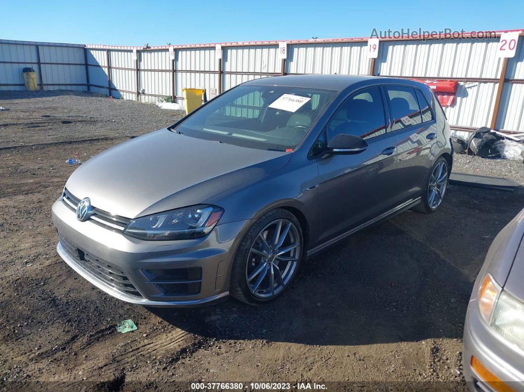 2017 Volkswagen Golf R   Gray vin: WVWVF7AU2HW110488