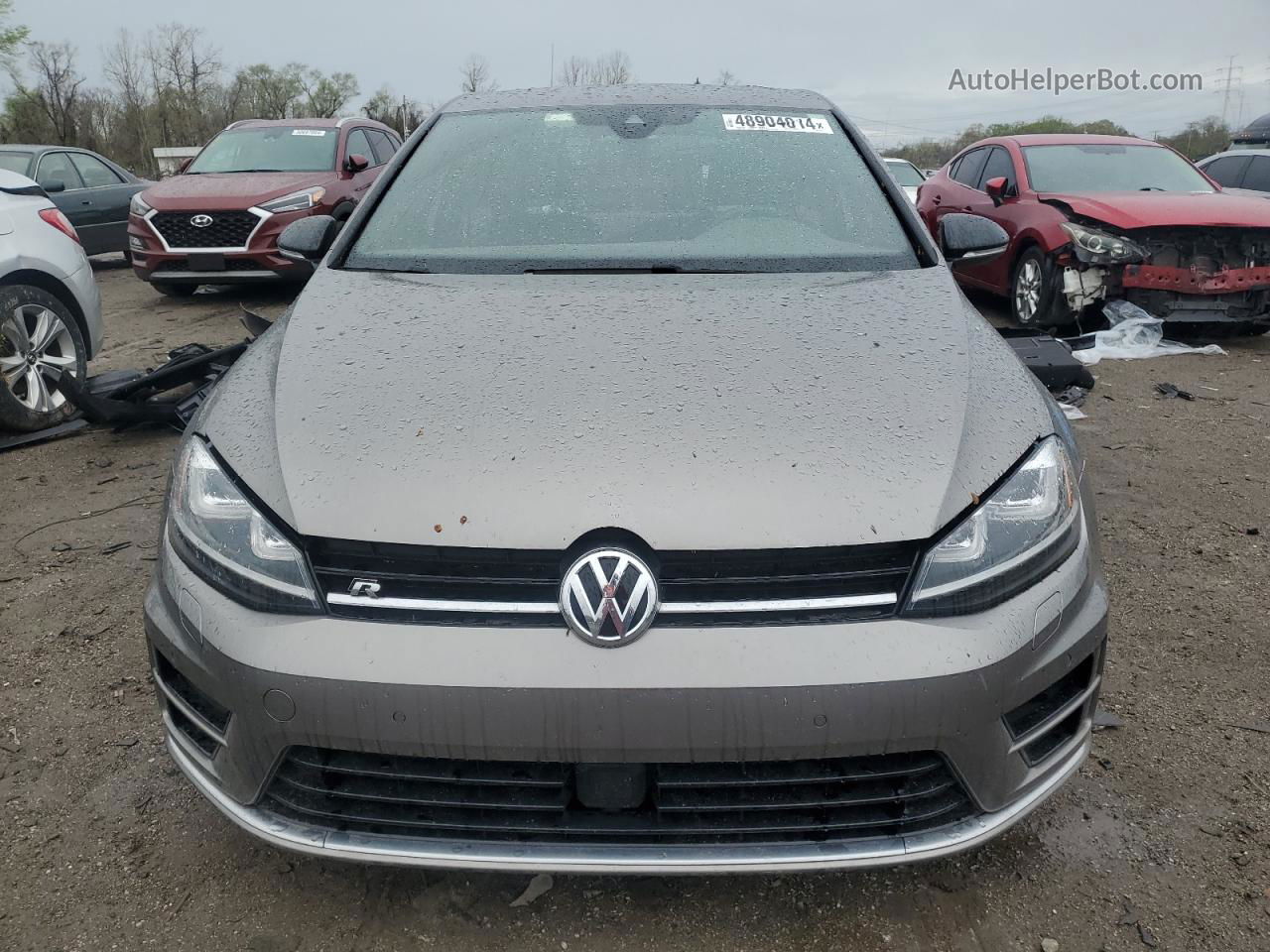 2017 Volkswagen Golf R  Gray vin: WVWVF7AU3HW104554