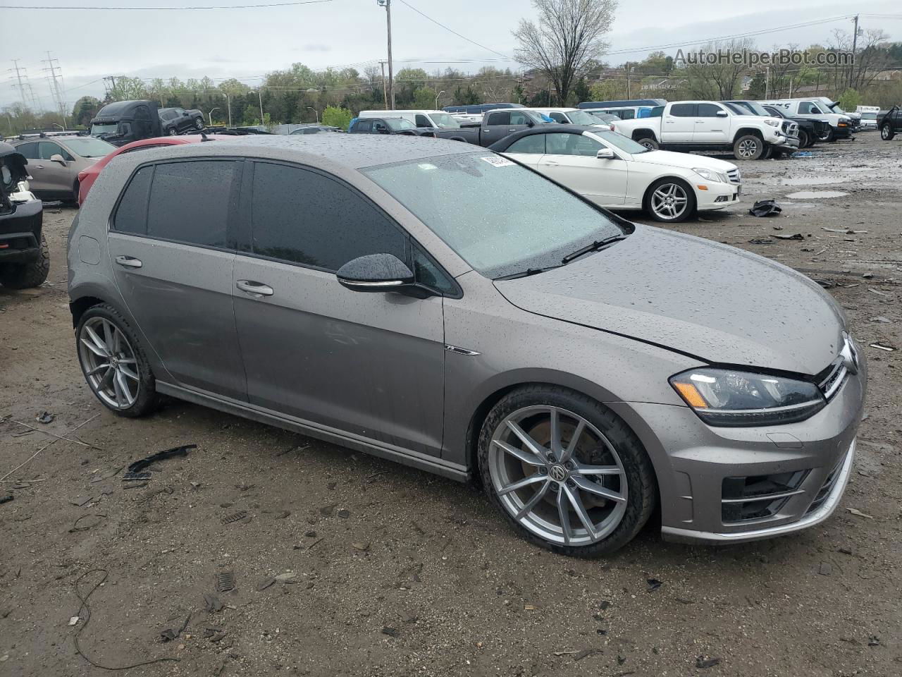 2017 Volkswagen Golf R  Gray vin: WVWVF7AU3HW104554