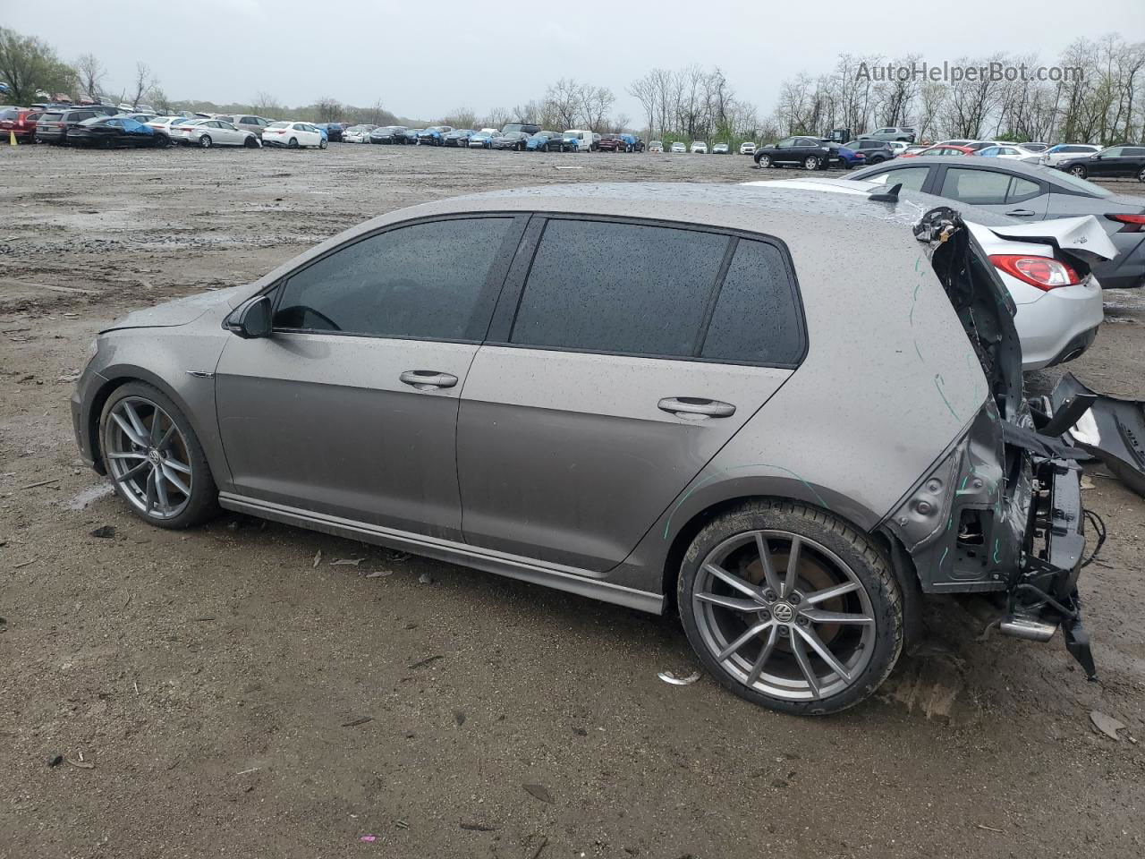 2017 Volkswagen Golf R  Gray vin: WVWVF7AU3HW104554