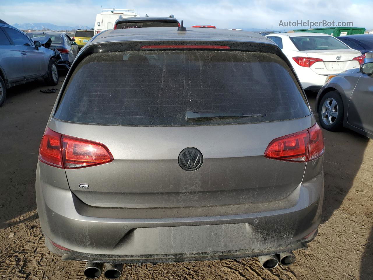 2017 Volkswagen Golf R  Gray vin: WVWVF7AU6HW155305