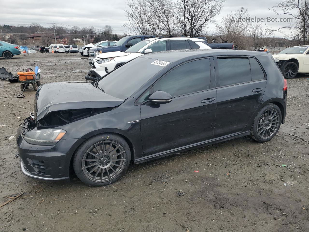 2017 Volkswagen Golf R  Black vin: WVWVF7AU7HW035352