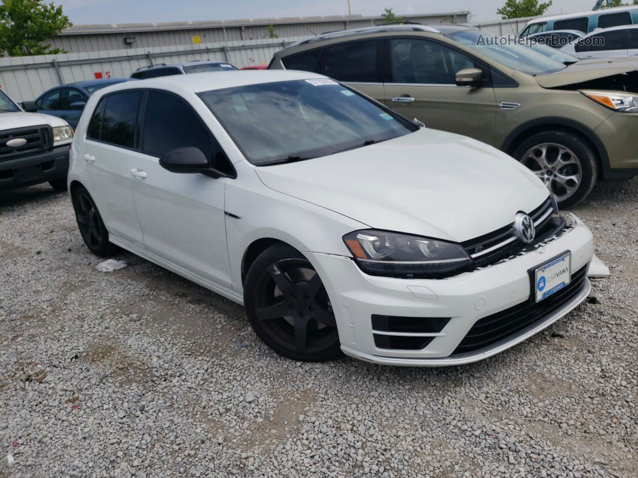 2017 Volkswagen Golf R  White vin: WVWVF7AU9HW099604