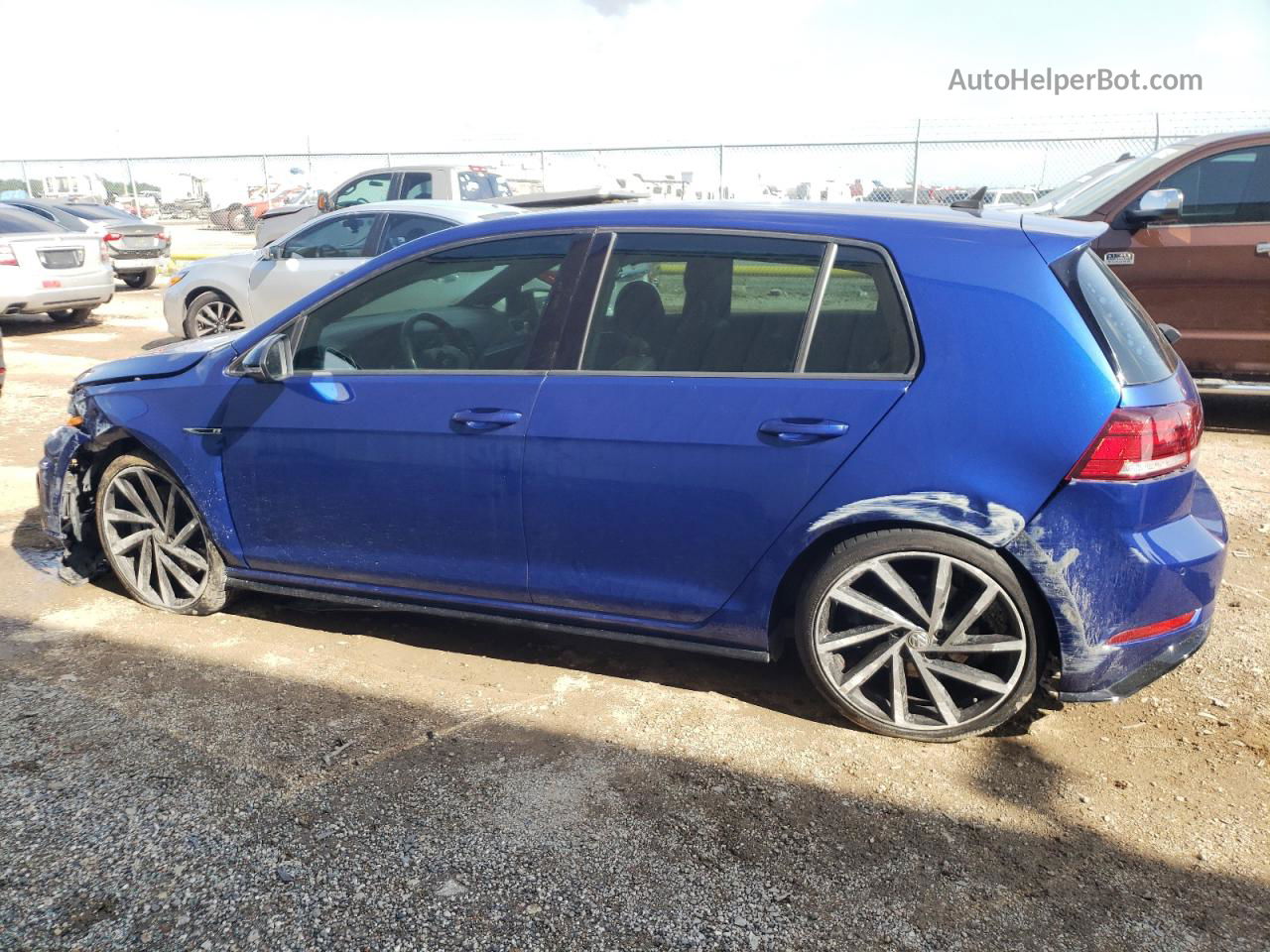 2019 Volkswagen Golf R  Синий vin: WVWWA7AU0KW149509