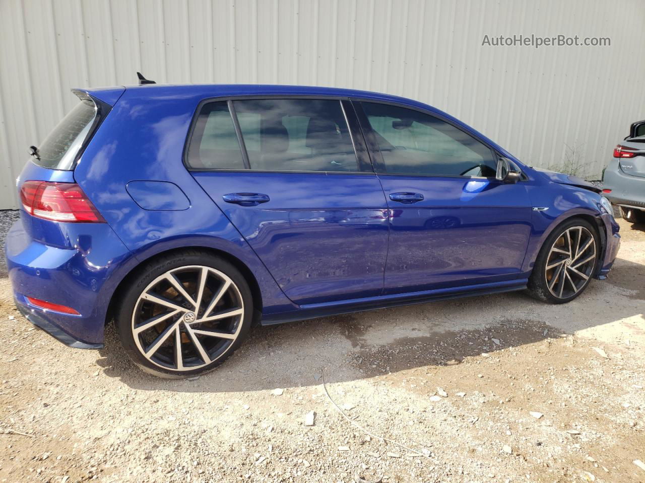 2019 Volkswagen Golf R  Blue vin: WVWWA7AU0KW149509